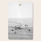 Everyone Is Here - Modern Surf Photograph Cutting Board Gallery Image 1