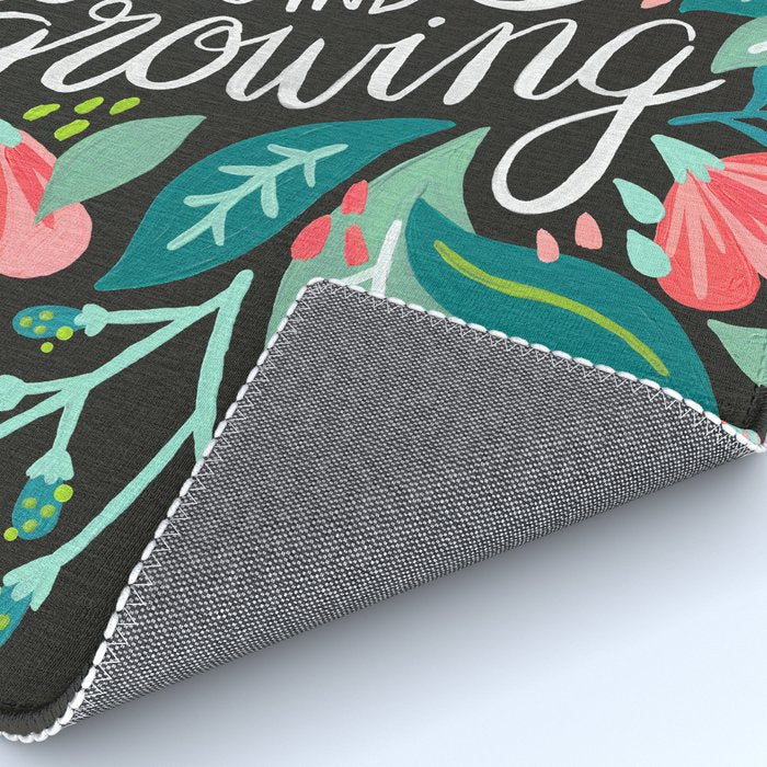 Keep on Going & Growing â Pink on Charcoal Rug Gallery Image 4
