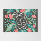 Keep on Going & Growing â Pink on Charcoal Rug Gallery Image 2