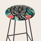 Keep on Going & Growing â Pink on Charcoal Stool Gallery Image 2