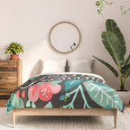 Keep on Going & Growing â Pink on Charcoal Comforter Gallery Image 3