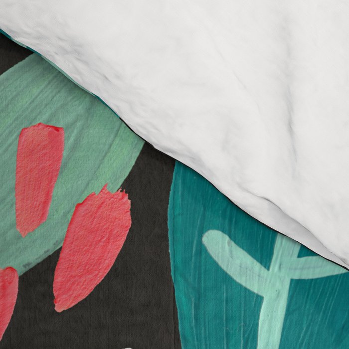 Keep on Going & Growing â Pink on Charcoal Comforter Gallery Image 4