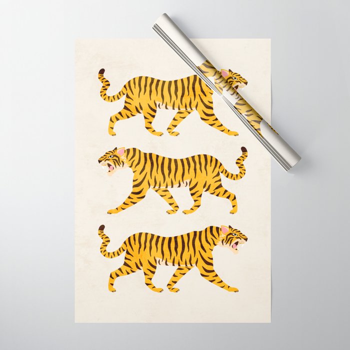 Fierce: Golden Tiger Edition Wrapping Paper Gallery Image 1