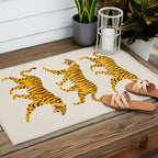 Fierce: Golden Tiger Edition Outdoor Rug Gallery Image 2
