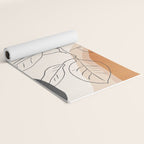 Minimal Plant Abstract Art Yoga Mat Gallery Image 2