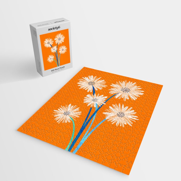 Moroccan Daisies Still Life Jigsaw Puzzle Gallery Image 2