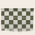 Checkered (Olive Cream) Wall Hanging Gallery Image 1