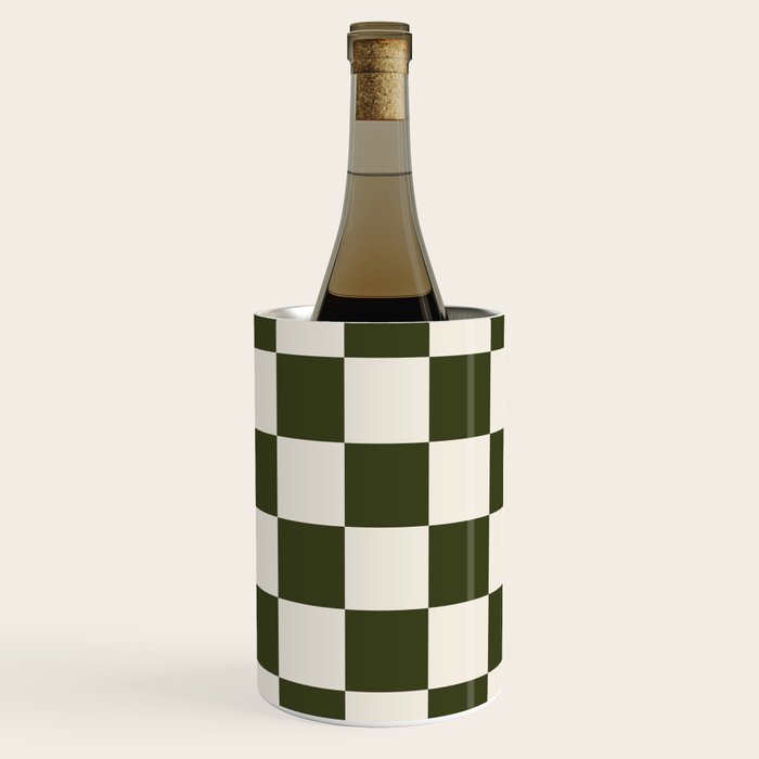 Checkered (Olive Cream) Wine Chiller Gallery Image 2