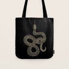 Vintage line snake Tote Bag Gallery Image 1