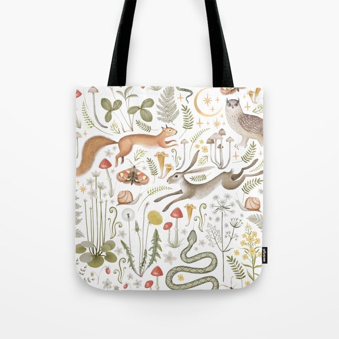 Enchanted Magical Midnight Forest V Tote Bag Gallery Image 1