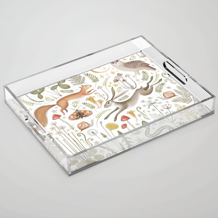 Enchanted Magical Midnight Forest V Acrylic Tray Gallery Image 1