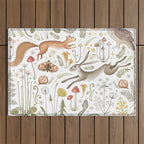 Enchanted Magical Midnight Forest V Outdoor Rug Gallery Image 1