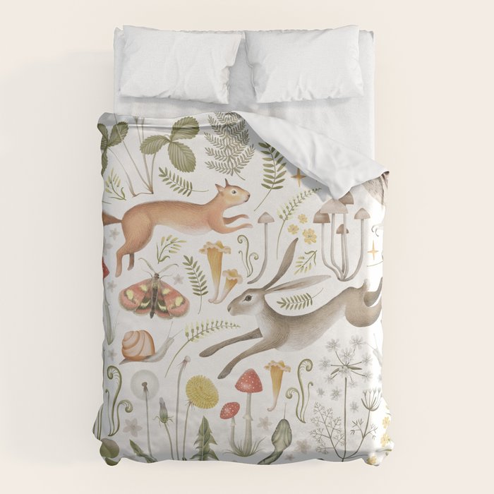 Enchanted Magical Midnight Forest V Duvet Cover Gallery Image 1