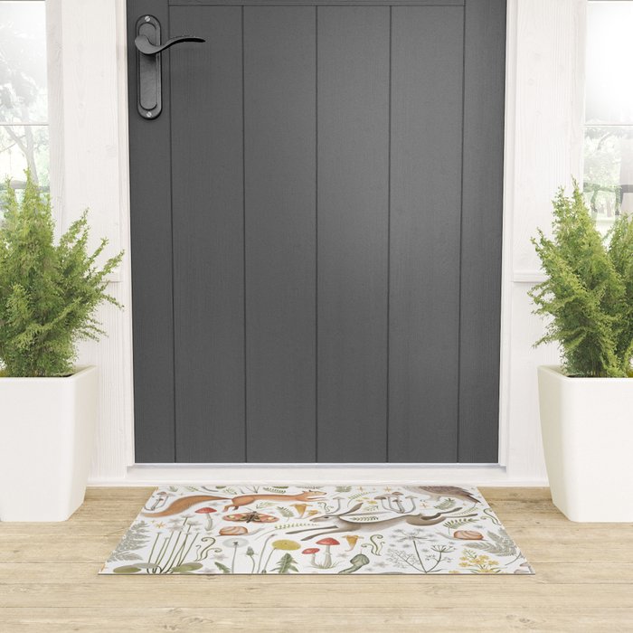 Enchanted Magical Midnight Forest V Welcome Mat Gallery Image 3