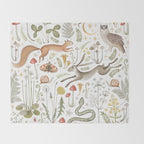 Enchanted Magical Midnight Forest V Throw Blanket Gallery Image 2