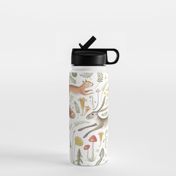 Enchanted Magical Midnight Forest V Water Bottle Gallery Image 1