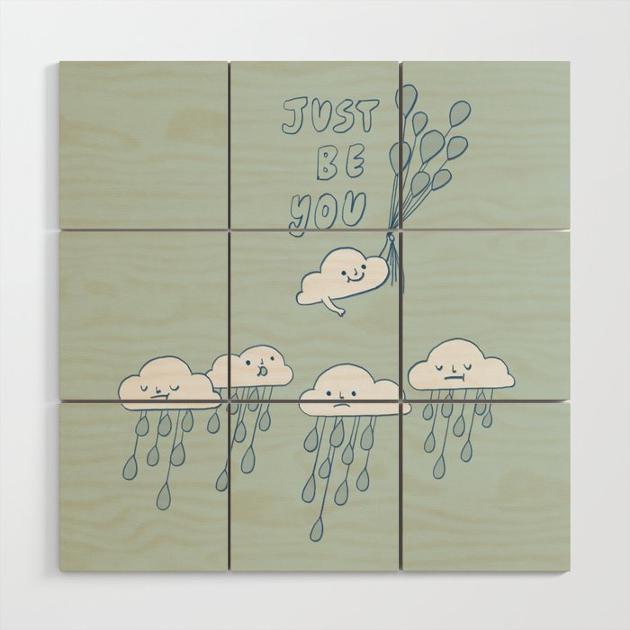 Just Be You Wood Wall Art Gallery Image 1