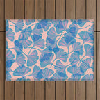 Abstraction_Ginkgo_Pattern_Minimalism_002 Outdoor Rug Gallery Image 1