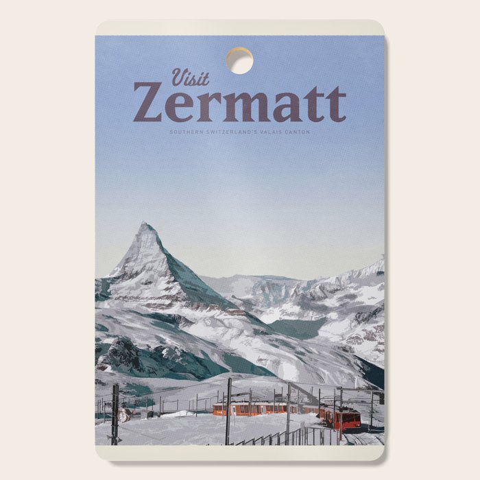 Visit Zermatt Cutting Board Gallery Image 1