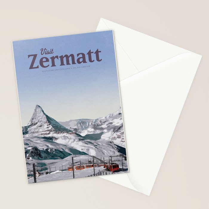 Visit Zermatt Stationery Card Gallery Image 2