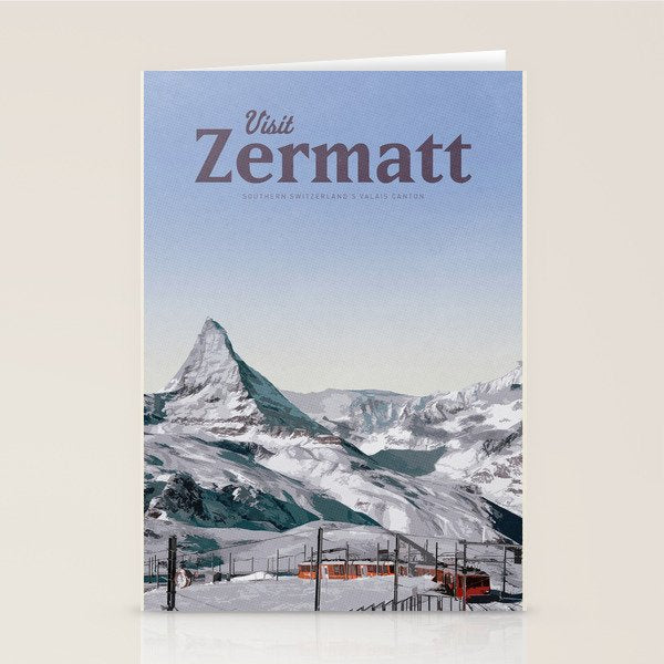 Visit Zermatt Stationery Card Gallery Image 2