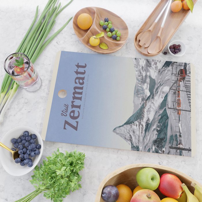 Visit Zermatt Cutting Board Gallery Image 2