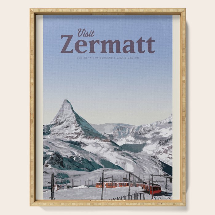 Visit Zermatt Serving Tray Gallery Image 1