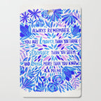 Always Remember - Indigo Palette Cutting Board Gallery Image 1