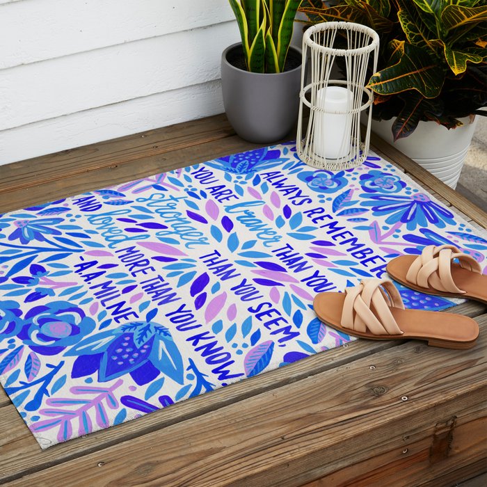Always Remember - Indigo Palette Outdoor Rug Gallery Image 2