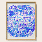 Always Remember - Indigo Palette Serving Tray Gallery Image 1