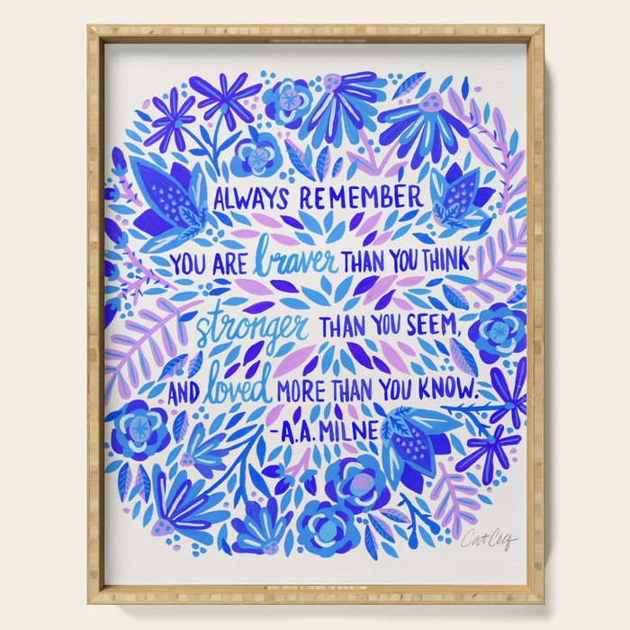 Always Remember - Indigo Palette Serving Tray Gallery Image 1