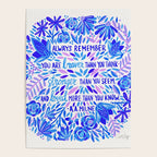Always Remember - Indigo Palette Poster Gallery Image 4