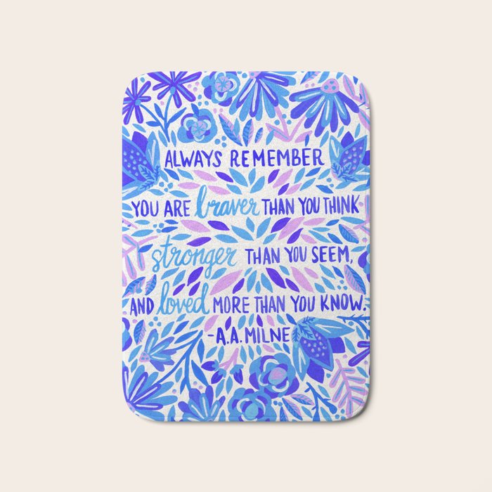 Always Remember - Indigo Palette Bath Mat Gallery Image 1