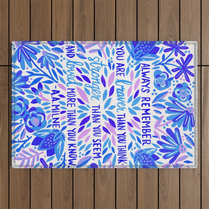 Always Remember - Indigo Palette Outdoor Rug Gallery Image 1
