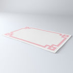 Pink Greek Key Border Rug Gallery Image 3