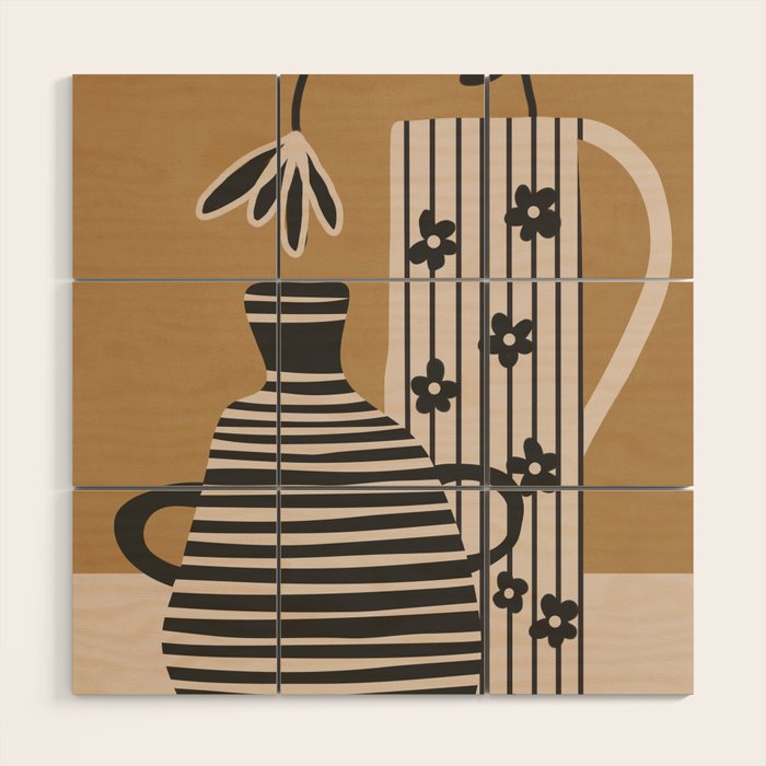 Patterned Stillness 8 Wood Wall Art Gallery Image 1