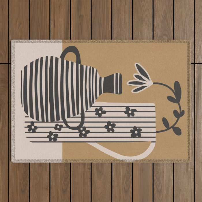 Patterned Stillness 8 Outdoor Rug Gallery Image 1