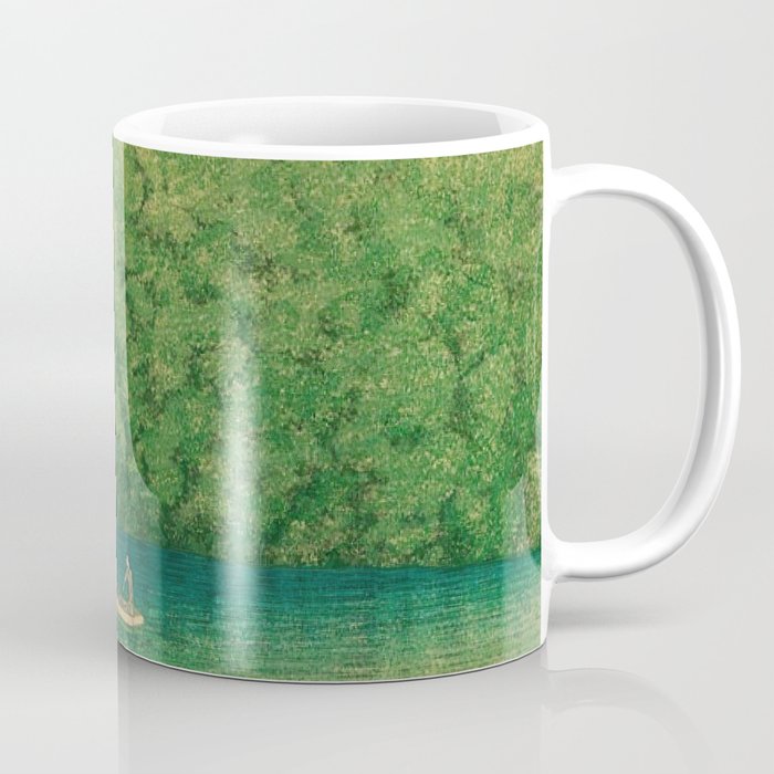 Morning at TsutanumaPond Kawase Hasui Coffee Mug Gallery Image 1