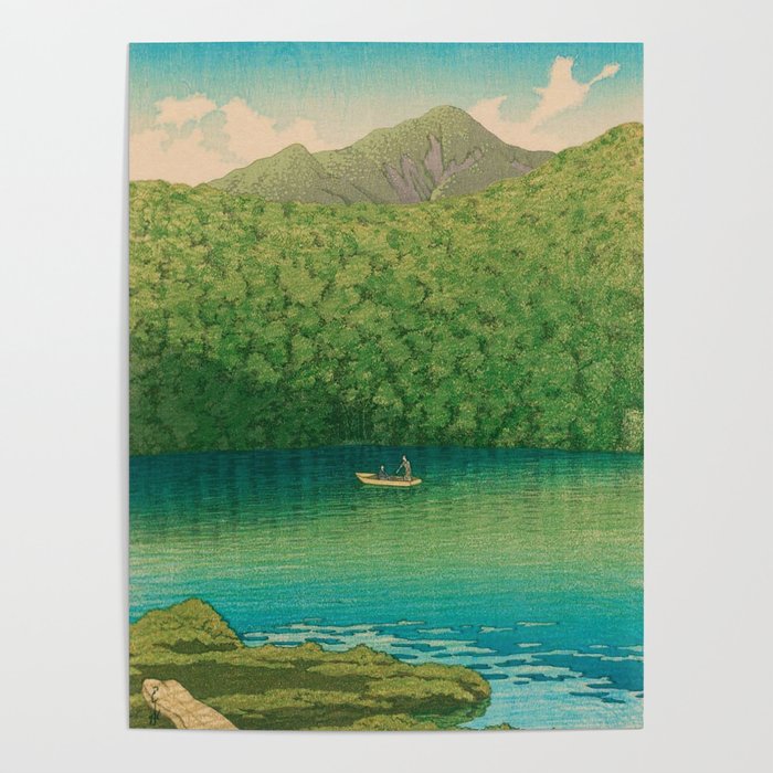 Morning at TsutanumaPond Kawase Hasui Poster Gallery Image 1