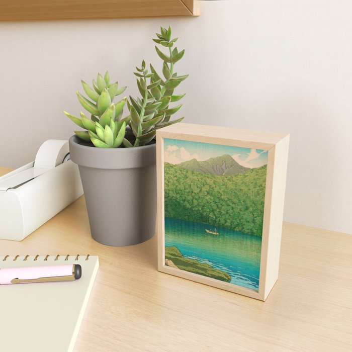 Morning at TsutanumaPond Kawase Hasui Mini Art Print Gallery Image 2