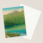 Morning at TsutanumaPond Kawase Hasui Stationery Card Gallery Image 2