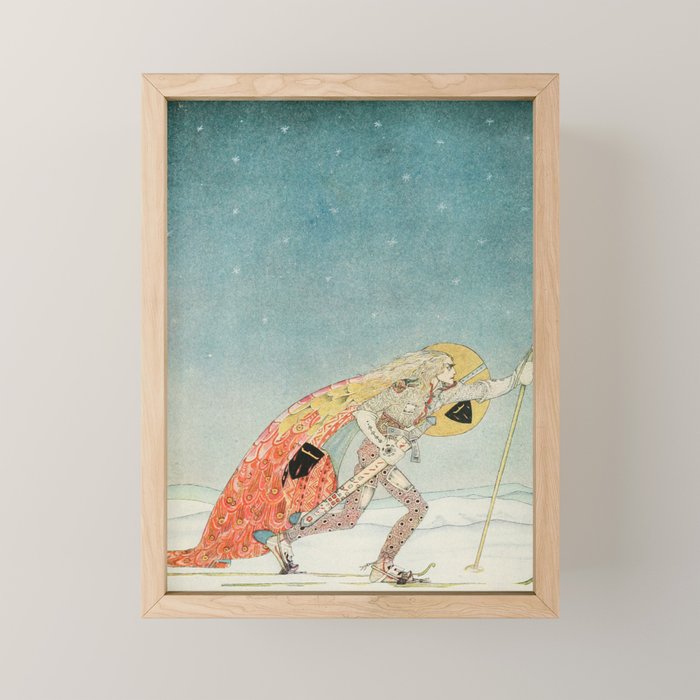 Art by Kay Nielsen from "East of the Sun and West of the Moon" (1914) Mini Art Print Gallery Image 1