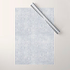 AEGEAN TICKING STRIPE BLUE Wrapping Paper Gallery Image 1