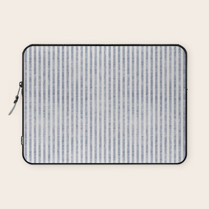 AEGEAN TICKING STRIPE BLUE Laptop Sleeve Gallery Image 1