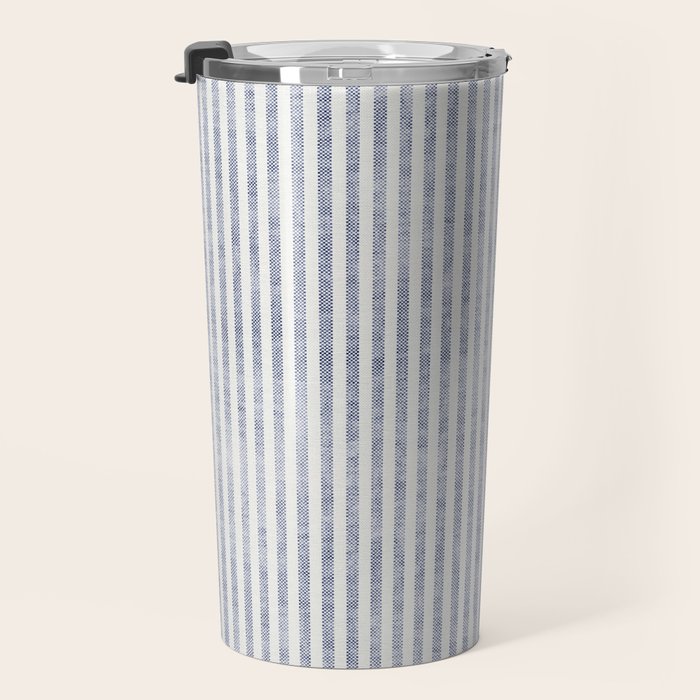 AEGEAN TICKING STRIPE BLUE Travel Mug Gallery Image 3