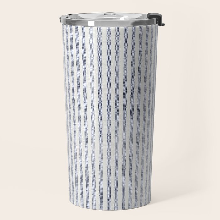 AEGEAN TICKING STRIPE BLUE Travel Mug Gallery Image 2