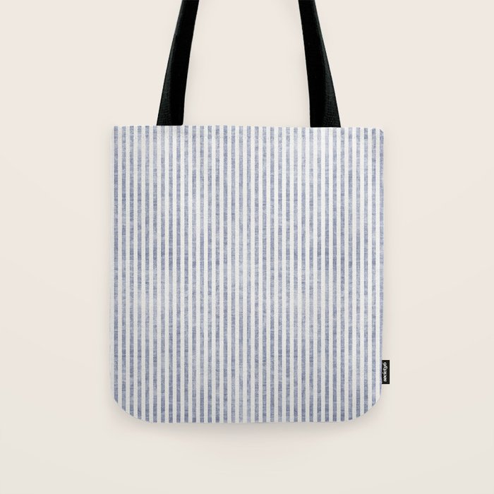 AEGEAN TICKING STRIPE BLUE Tote Bag Gallery Image 1