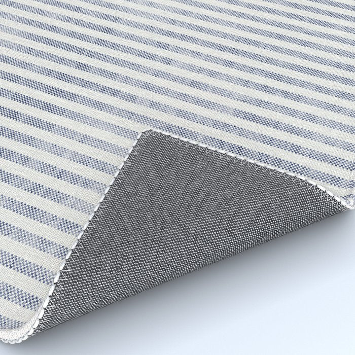 AEGEAN TICKING STRIPE BLUE Rug Gallery Image 4