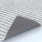 AEGEAN TICKING STRIPE BLUE Rug Gallery Image 4