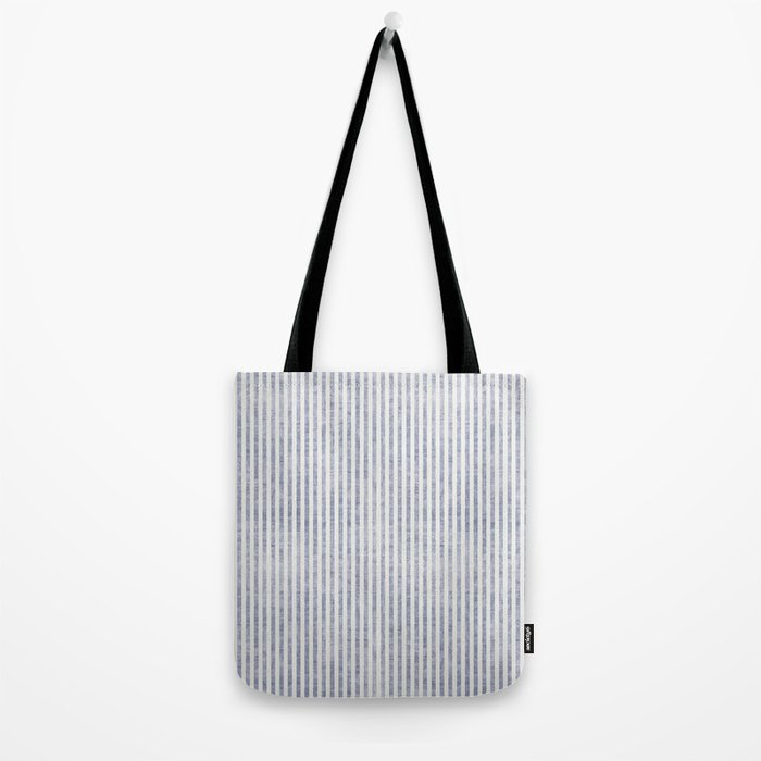 AEGEAN TICKING STRIPE BLUE Tote Bag Gallery Image 2